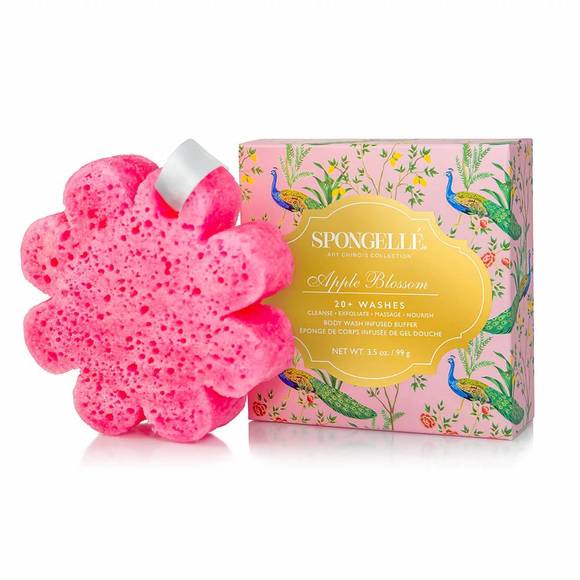 NEW SPONGELLÉ apple blossom body wash infused buffer in white - Picture 1 of 3